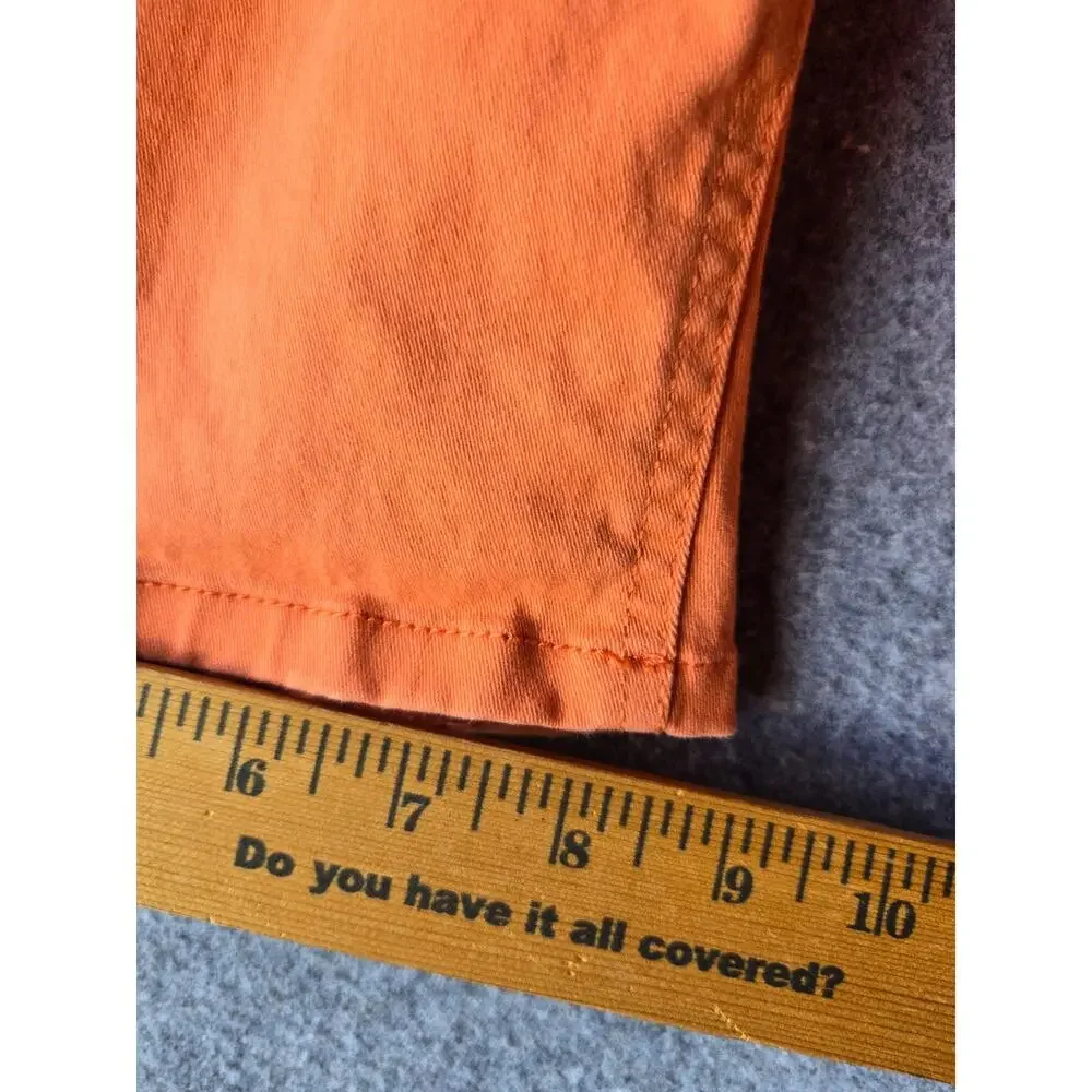 Jones New York Jeans Women's Bermuda Shorts Stretch Tangerine Orange Size 12